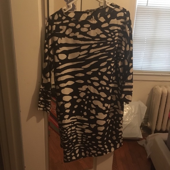 Thakoon silk leopard-like dotted dropwaist dress - Picture 2 of 8